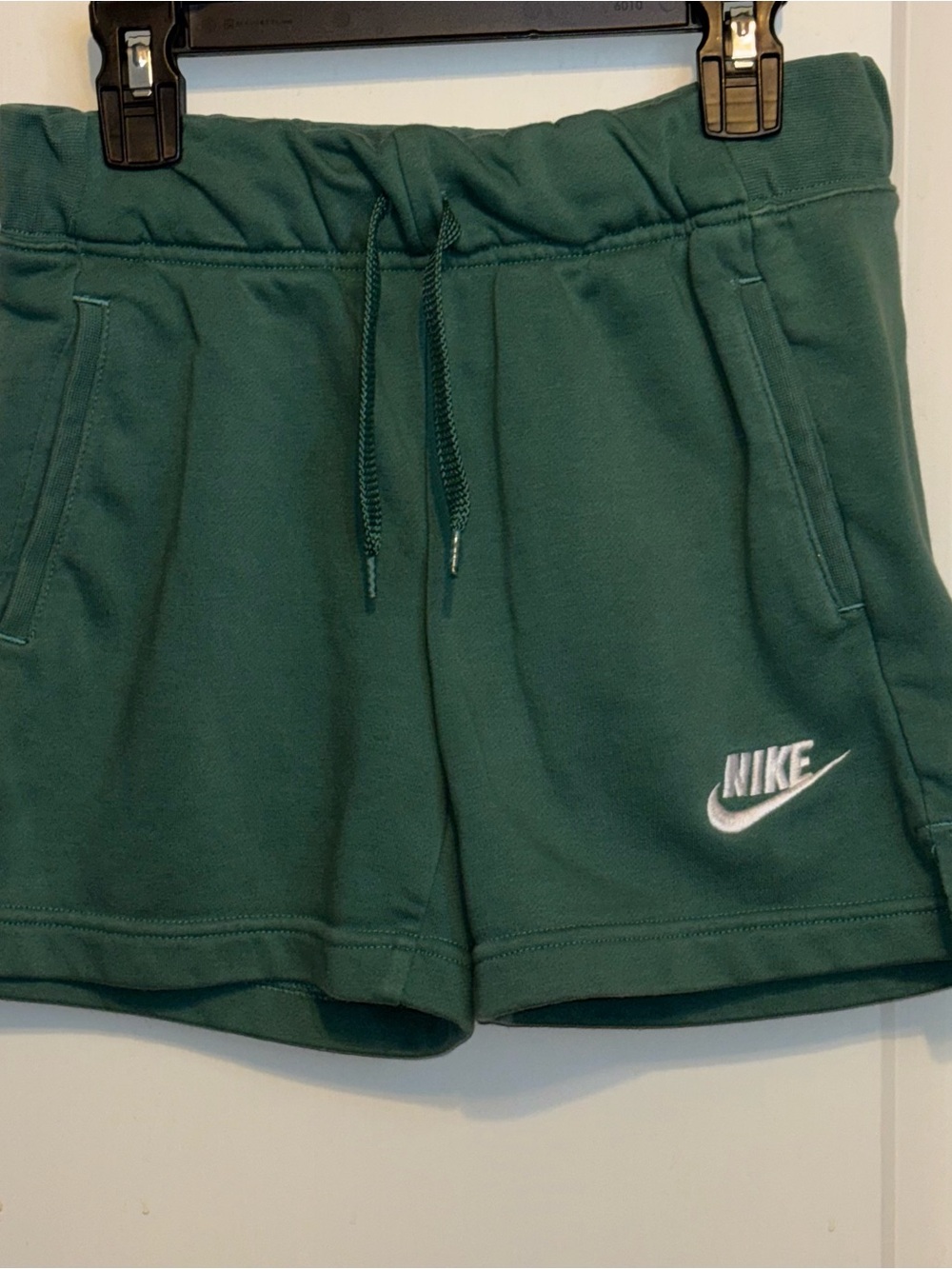 Nike Forest Green Fleece Kids' Drawstring Shorts